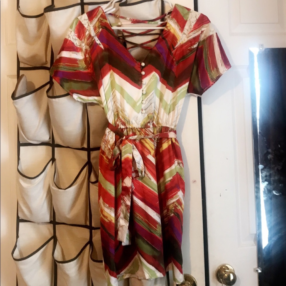 Gianni Bini colorful lace dress